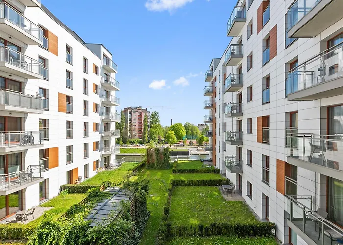 公寓式酒店 Nowa Motlawa Spa, Pool, Gym By Downtown 格但斯克